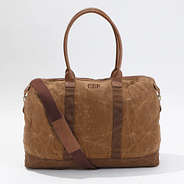 Personalized Waxed Canvas Weekender