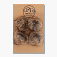 brown pom poms for duck boots