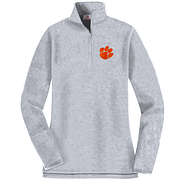 clemson pullover sweatshirt in heathered gray