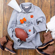 mommy and me clemson pullover sweatshirts