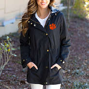 clemson rain jacket buttoned
