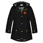 clemson rain jacket in black