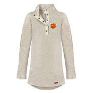 clemson heathered pullover tunic
