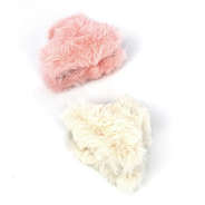 faux fur hair clip set