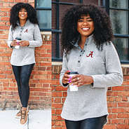 Alabama Crimson Tide Heathered Pullover Tunic