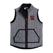 nc state kids herringbone vest