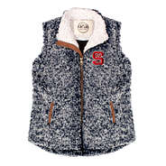 nc state kids heathered sherpa vest