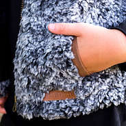 nc state kids sherpa vest pocket detail