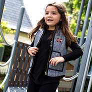 Mississippi State Bulldogs Kids Herringbone Vest