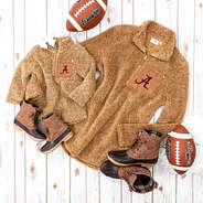 mom and me alabama sherpa pullovers
