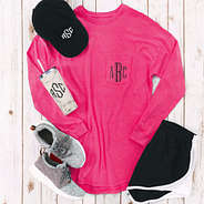 long sleeve shirt hot pink ootd flatlay