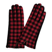 tech gloves in buffalo plaid