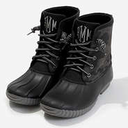 Monogrammed Camo Duck Boots in Onyx - Updated