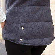 details on ucf heathered quilted vest