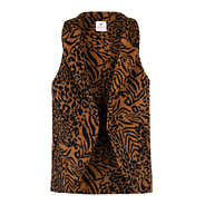 faux fur tiger vest