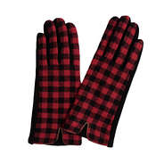 pattern gloves in buffalo plaid