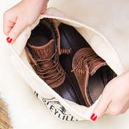 duck boots inside duck boot cinch pouch