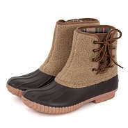 sherpa pull on duck boots