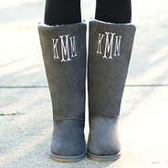 Personalized Suede Boots