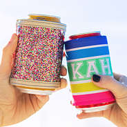 confetti koolie with monogrammed koolie