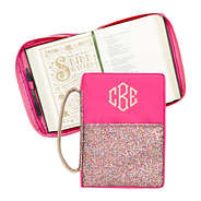 monogrammed confetti bible carrier