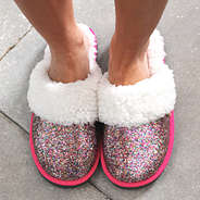 Colorful Glitter Slippers - Marleylilly