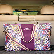 savannah cheetah weekend bag in trunk