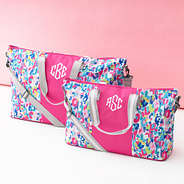 watercolor cheetah weekend bag with kids weekend bag