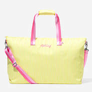 Monogrammed Weekend Bag in Sunshine Stripes