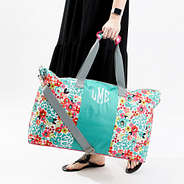 wild blooms weekend bag in hand