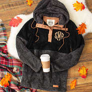 colorblock fleece hoodie