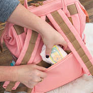 wipe clean zipper pocket