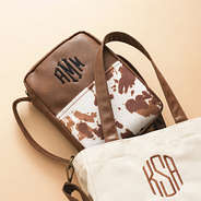 cowhide bible carrier up close