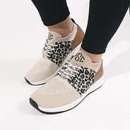 close up of fall 23 leopard sneakers