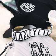 marleylilly logo on stretchy back performance visor