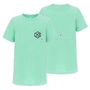 monogrammed dockside shirt in mint