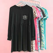 black stone leopard hot pink wild blooms charcoal teal bermuda ikat dresses