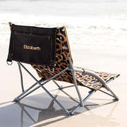 beach chair in sand - cheetah