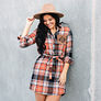 Pumpkin/Black Plaid