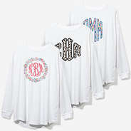 Personalized Long Sleeve Shirt in White - 2025