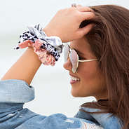 scrunchies on wrist