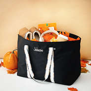 eclipse extra large tote bag with fall props