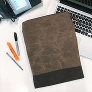 waxed canvas laptop case by laptop with name option
