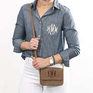 brown stadium approved crossbody over shoulder new