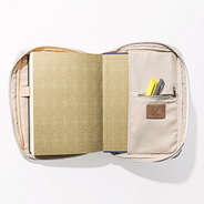 OPEN VIEW OF LEOPARD BIBLE CARRIER