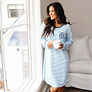 Blue and White Stripes