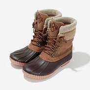 Monogrammed Explorer Duck Boots in Brown