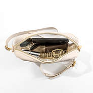 bone clear stadium crossbody bag open