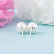 sterling silver detail on back of pearl