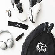 black headband flatlay